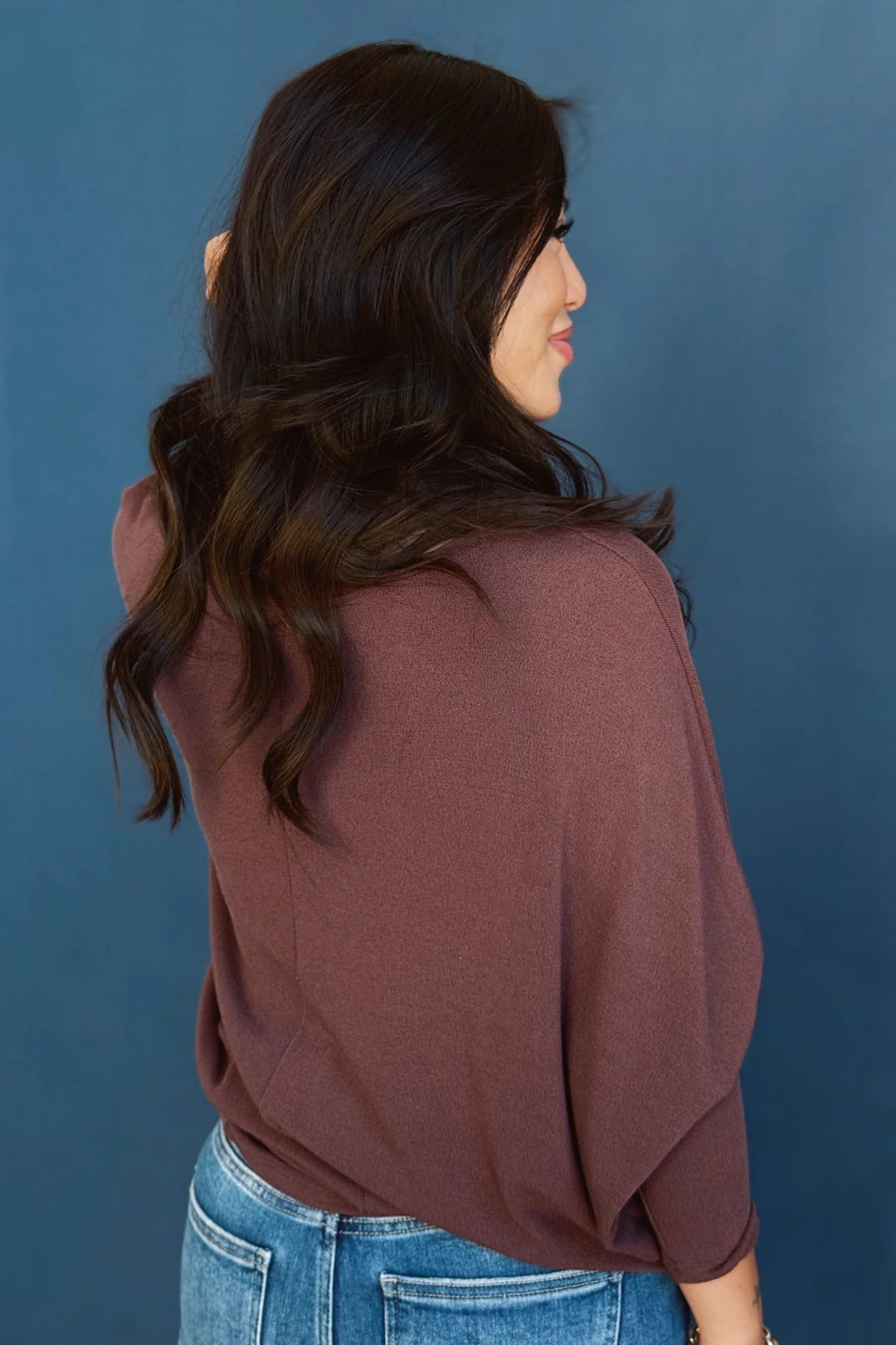 Jolie All Day Slouch Top (Raisin)