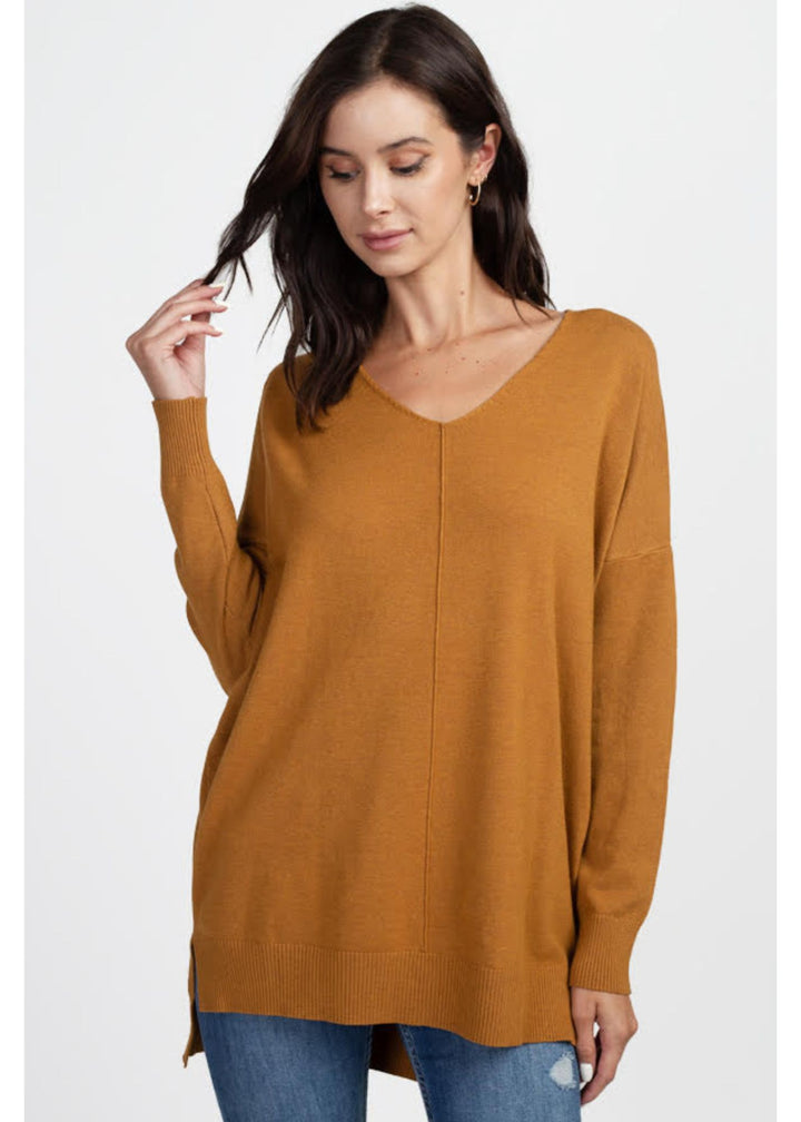 Comfy As Can Be Sweater (Mustard)