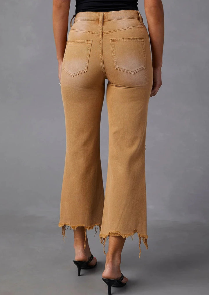 Vervet California Distressed Jean (Khaki)