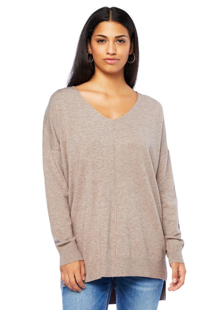 Comfy As Can Be Sweater (Heather Mocha)