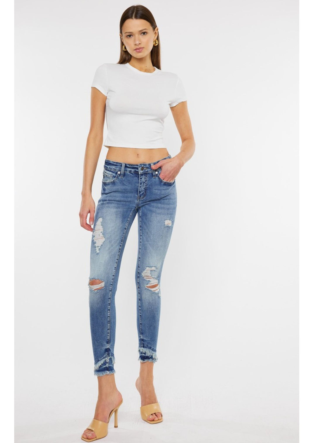 Kancan Nala Mid Rise Jean (Mid Wash)