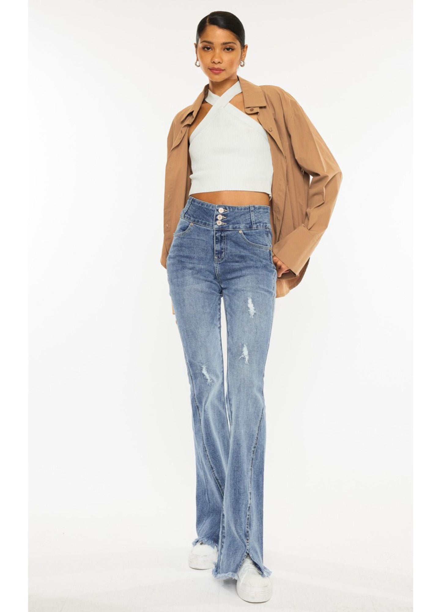 Kancan high store rise flare jeans