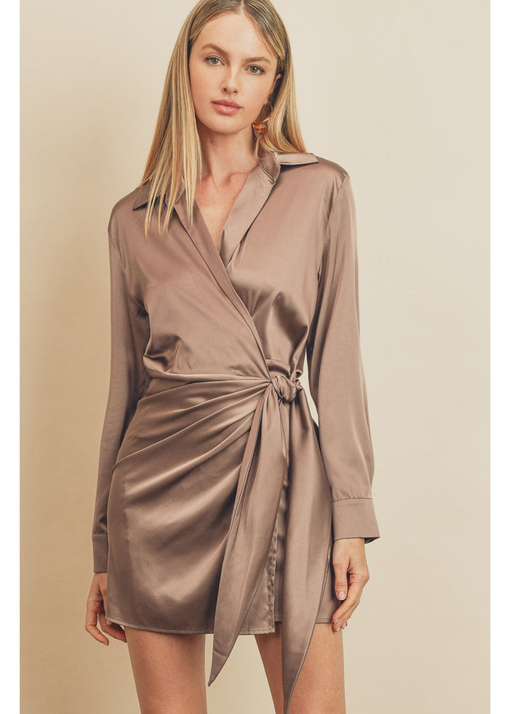 Forum Silk Wrap Dress