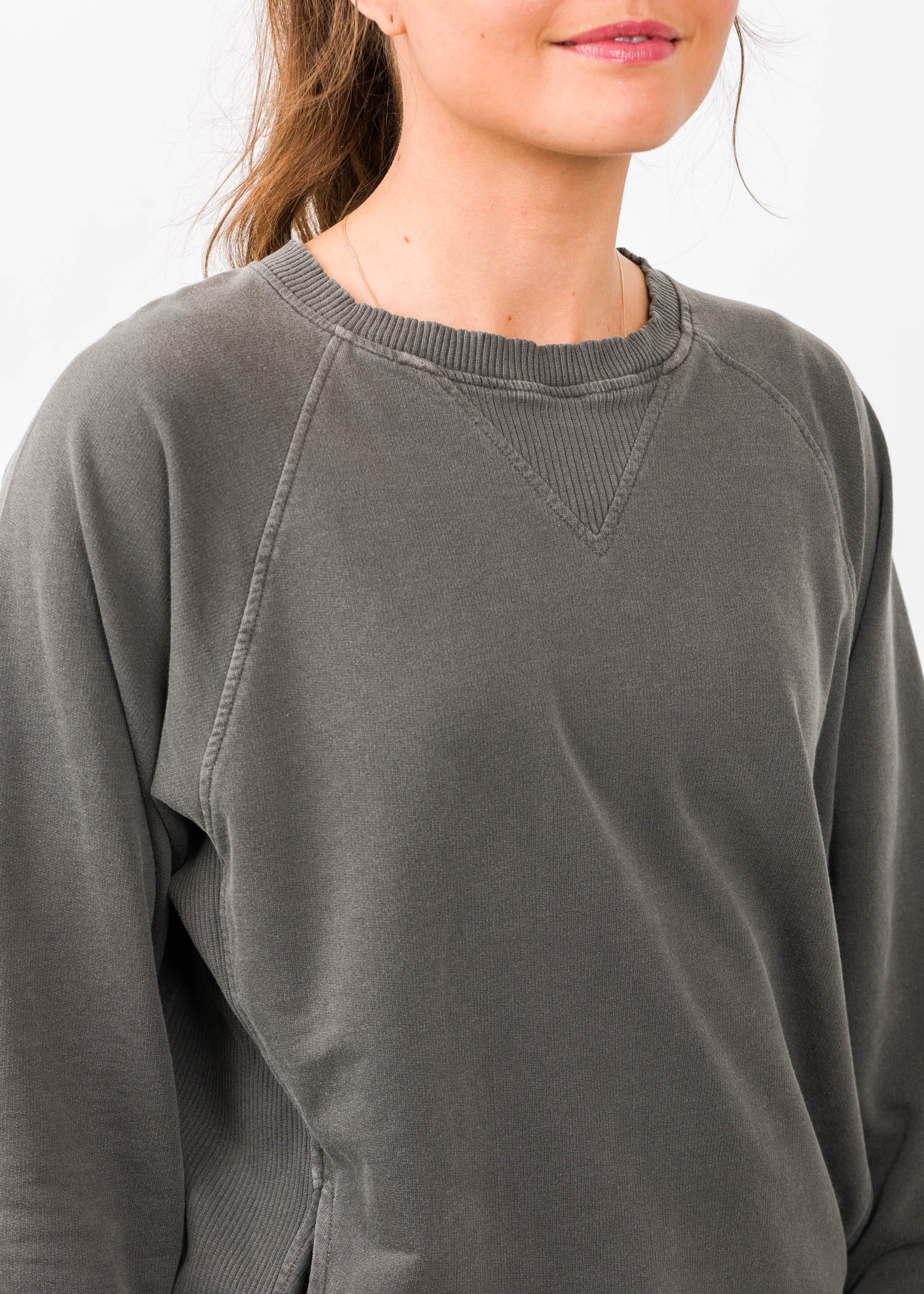 Zen French Terry Sweatshirt (Charcoal) – Vibe Apparel