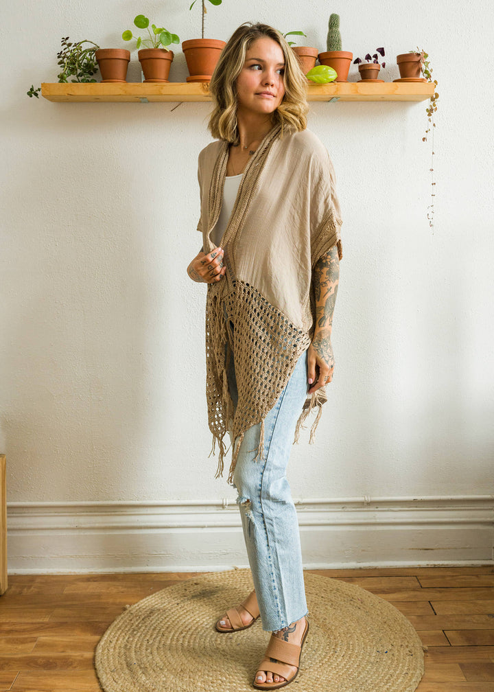My Cozy Crochet Cardigan (Mocha)