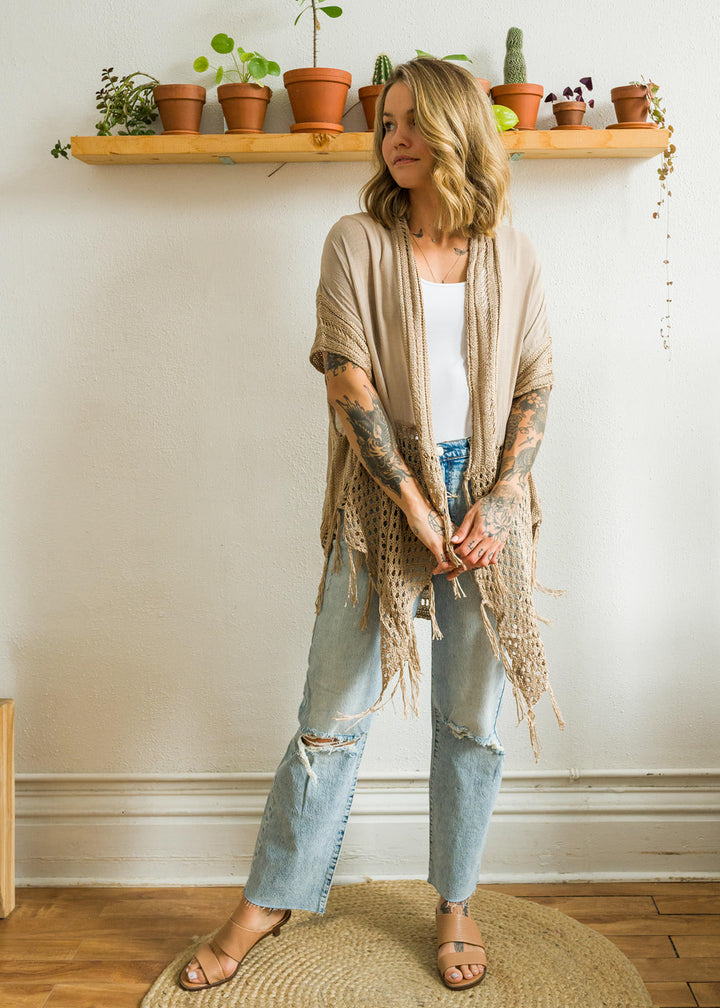 My Cozy Crochet Cardigan (Mocha)