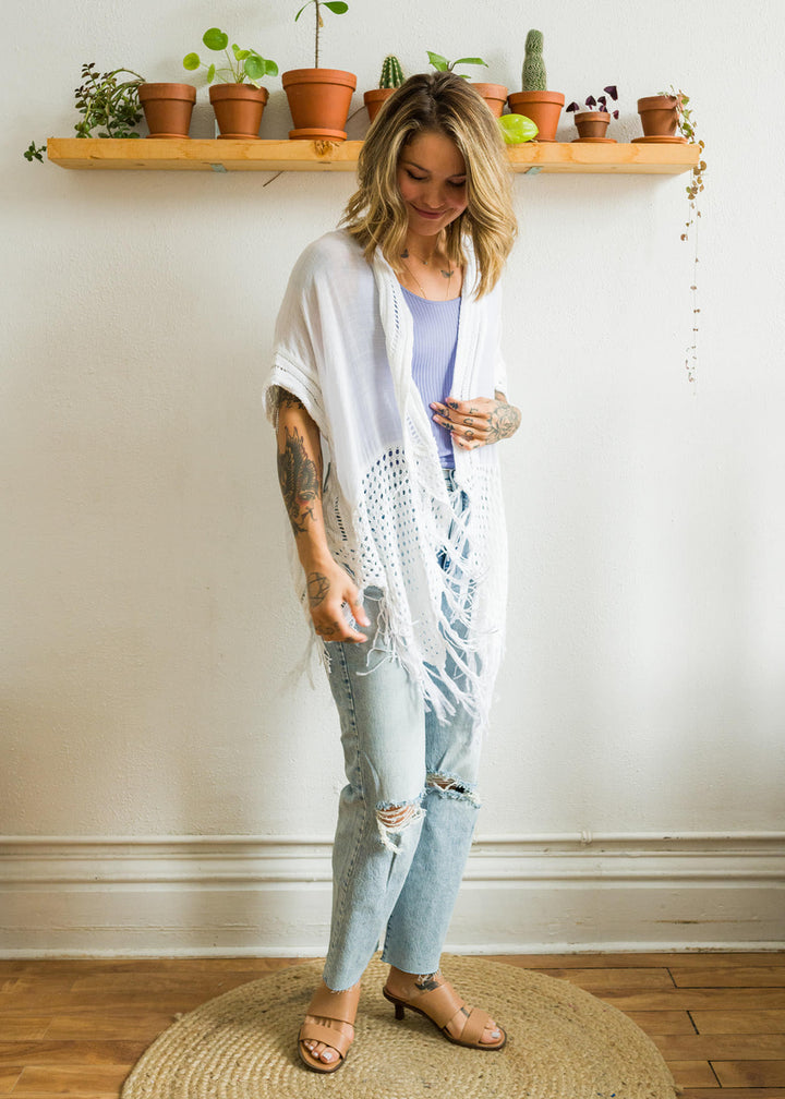 My Cozy Crochet Cardigan (Ivory)