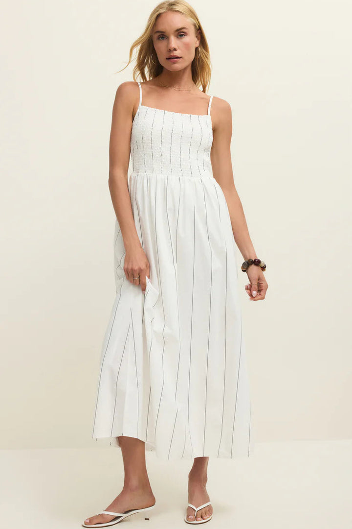 Z Supply Pinstripe Cotton Maxi Dress