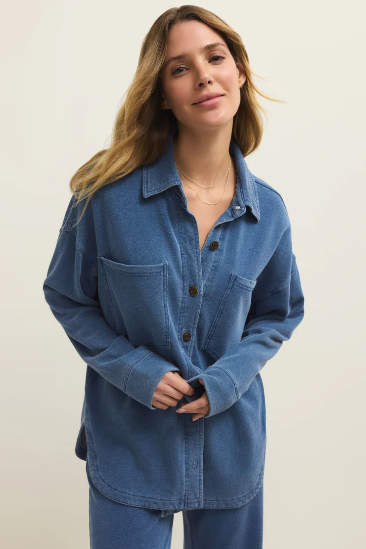 Z Supply All Day Knit Denim Jacket