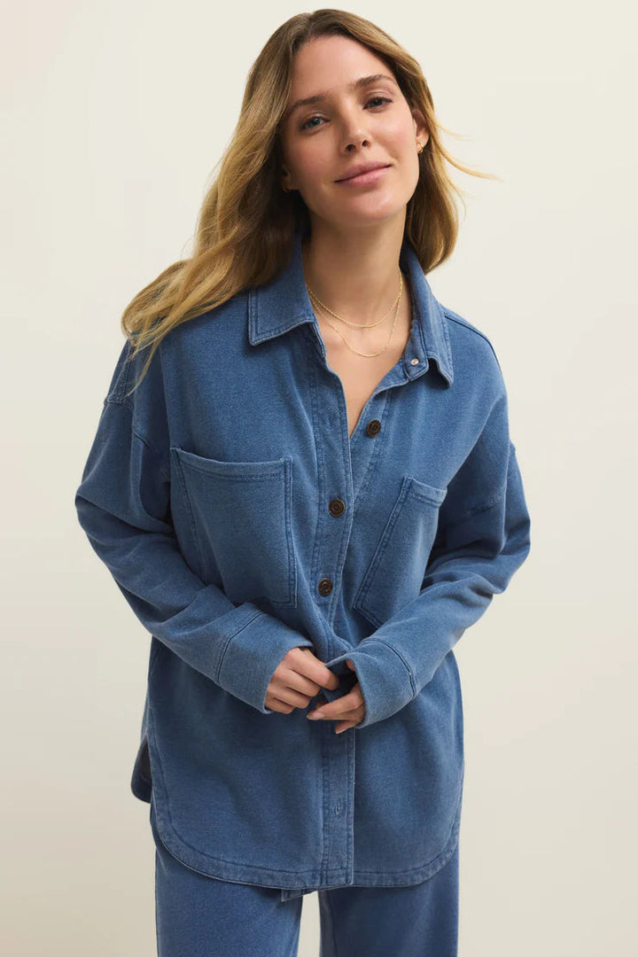 Z Supply All Day Knit Denim Jacket