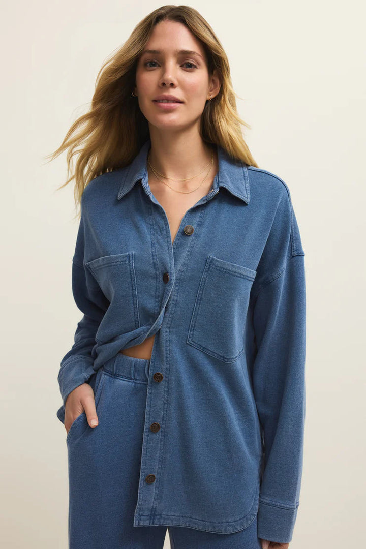 Z Supply All Day Knit Denim Jacket