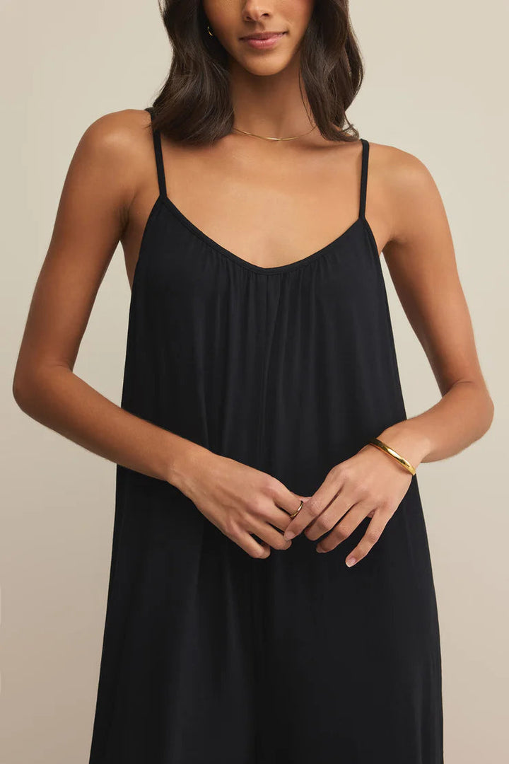 Z Supply Flared Jumpsuit (Black)