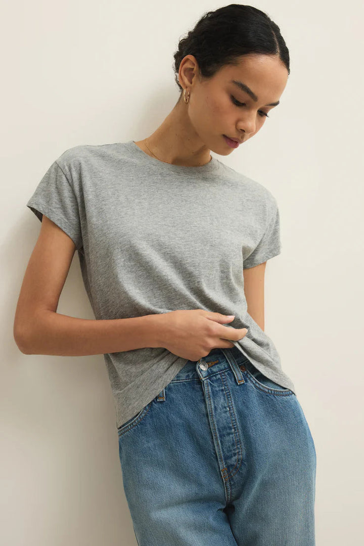 Z Supply Modern Slub Tee (Heather Grey)