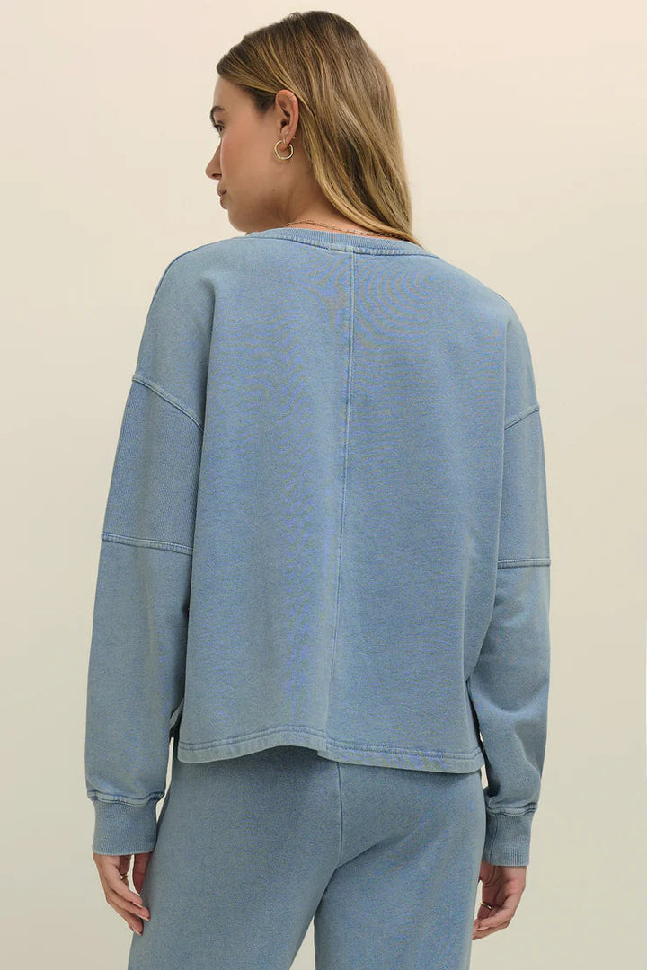Z Supply Delphine V Neck Sweatshirt