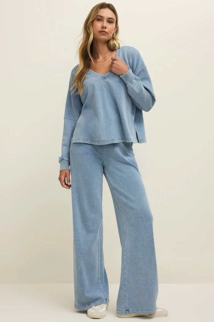 Z Supply Delphine V Neck Sweatshirt