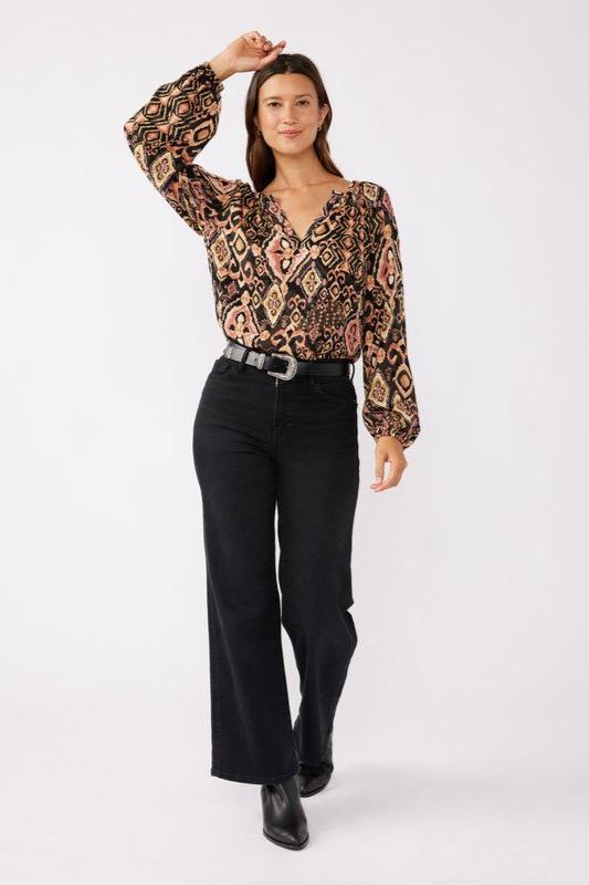 Lovestitch Abstract Geo Blouse