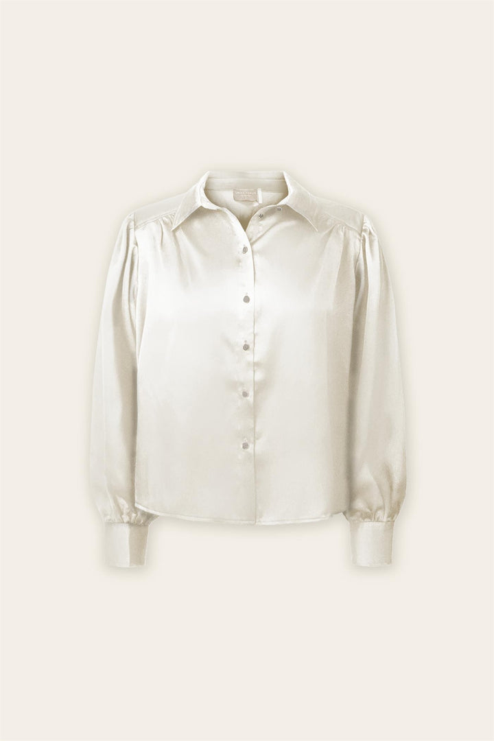 Forum Satin Blouse (Pearl)