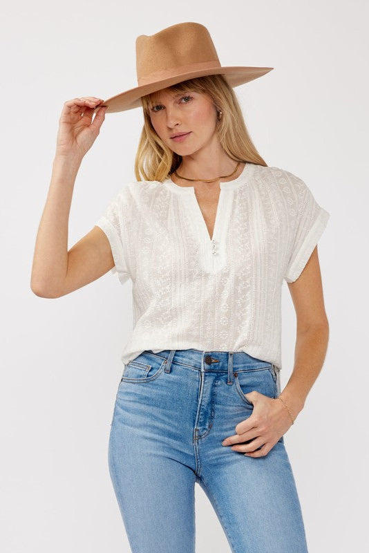 Lovestitch Alora Eyelet Tee