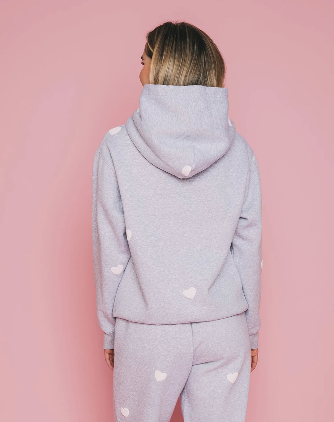 Brunette The Label Classic Hoodie (Grey Hearts)