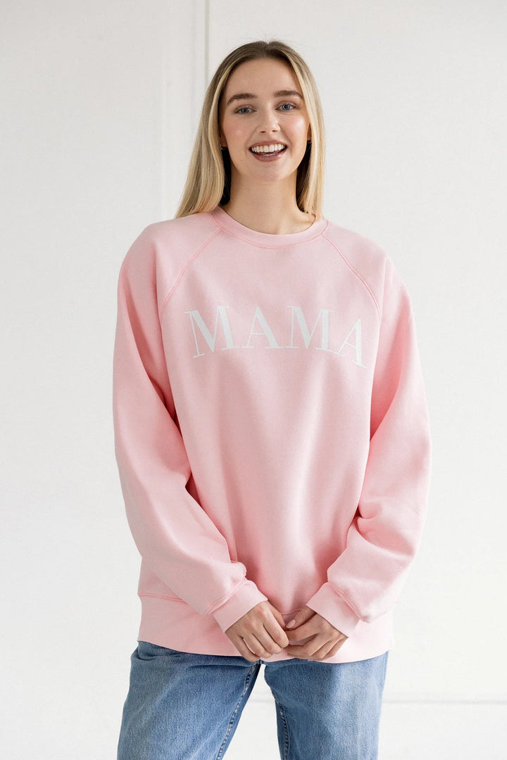 Brunette The Label "Mama" Oversized Crew Neck (Pink)
