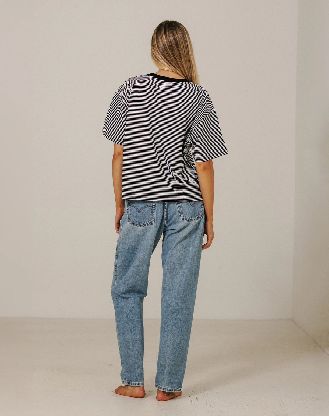 Brunette The Label Boxy Tee (Stripe)