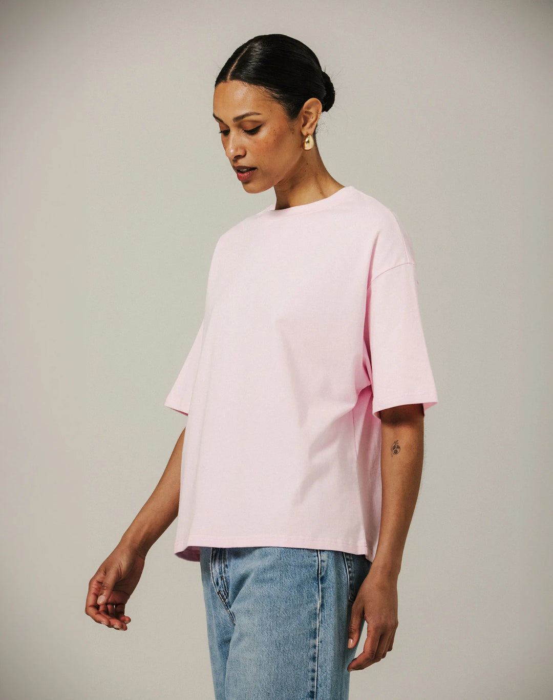 Brunette The Label Boxy Tee (Rosé)