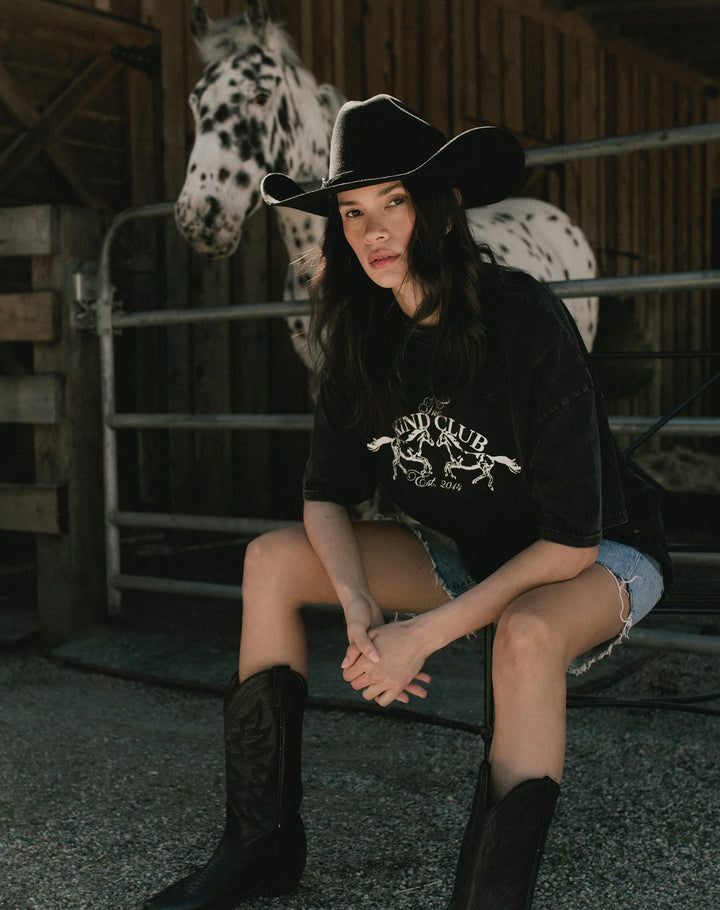 Brunette The Label Kind Club Oversized Tee