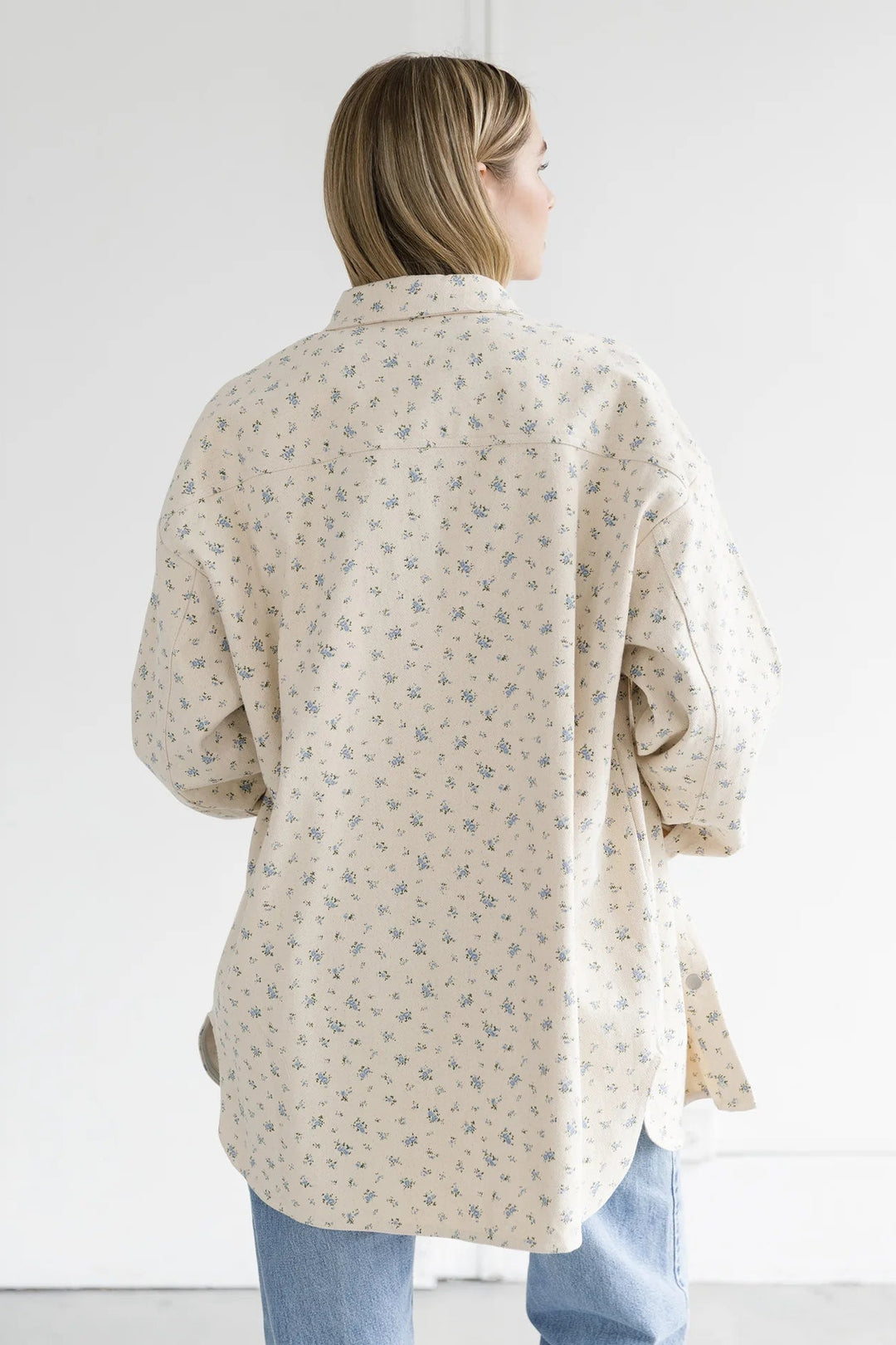 Brunette The Label Shania Jacket (Cream/Blue)