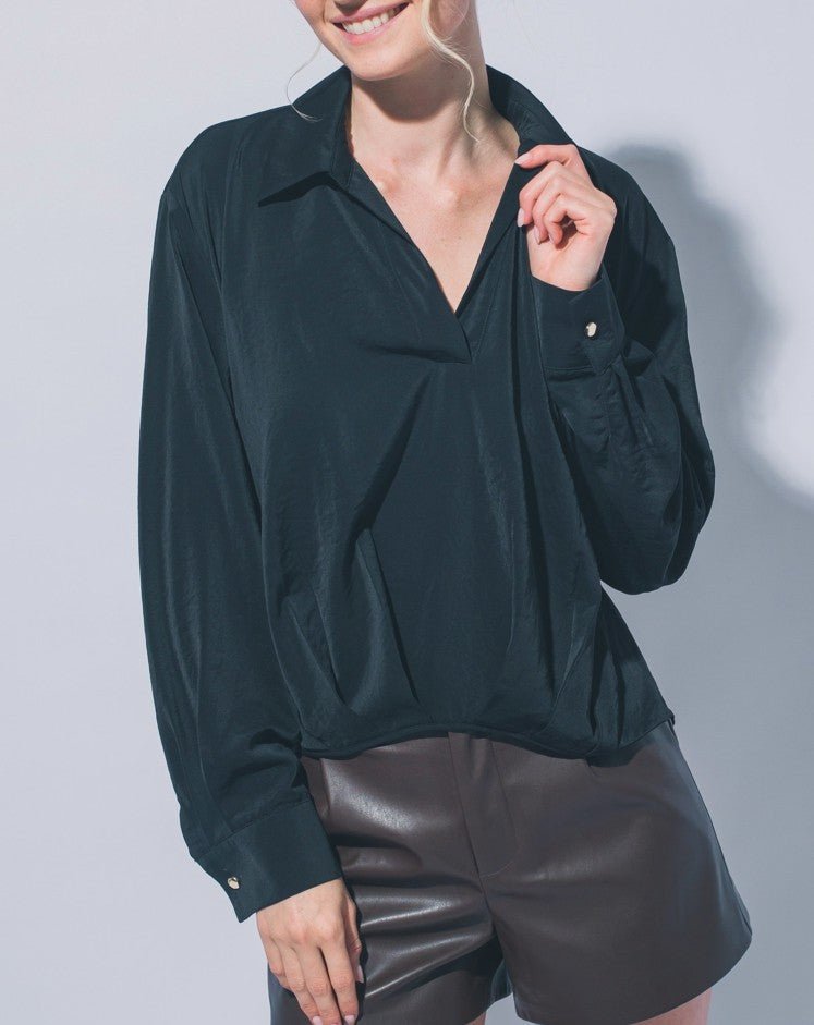 Love Tree Celeste Blouse (Black)