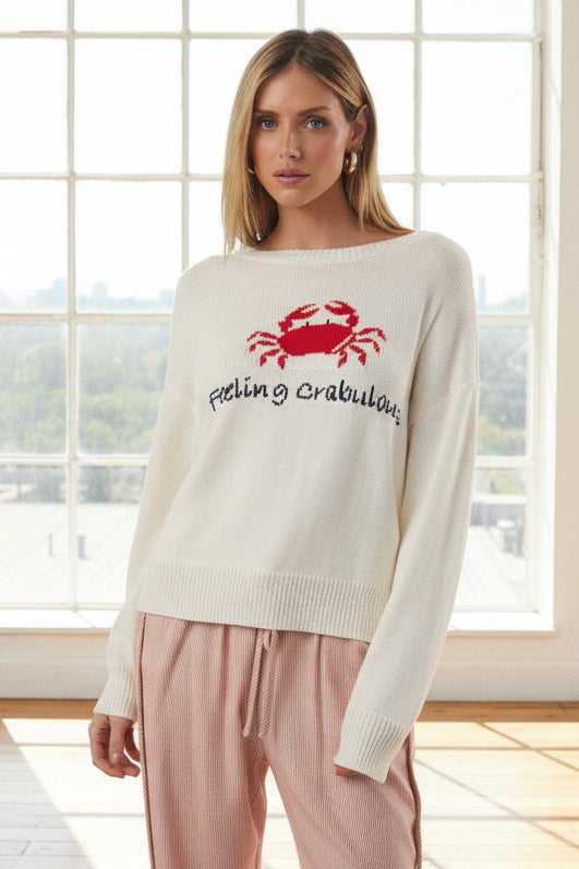 Sunday Edition Feeling Crabulous Sweater