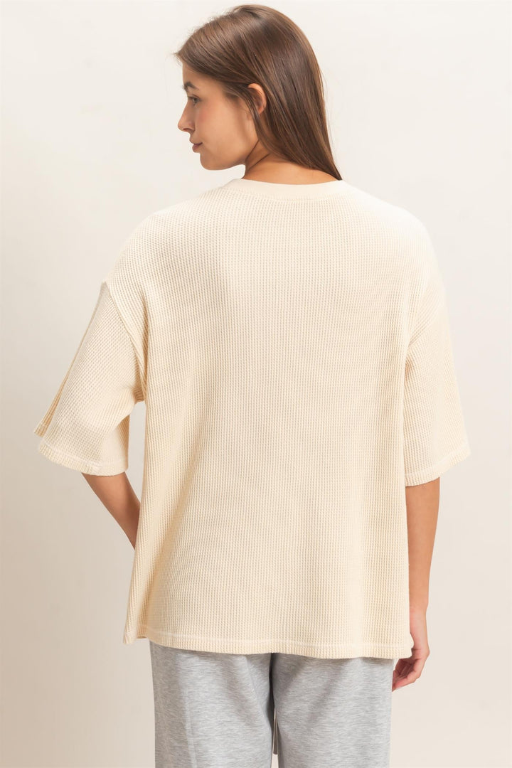 HYFVE Cotton Waffle Tee (Alpaca)