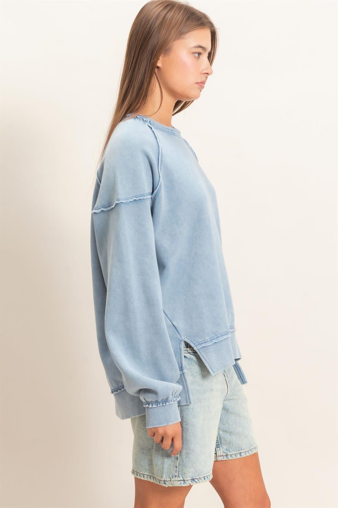 HYFVE Vintage Wash Sweatshirt (Dusty Blue)