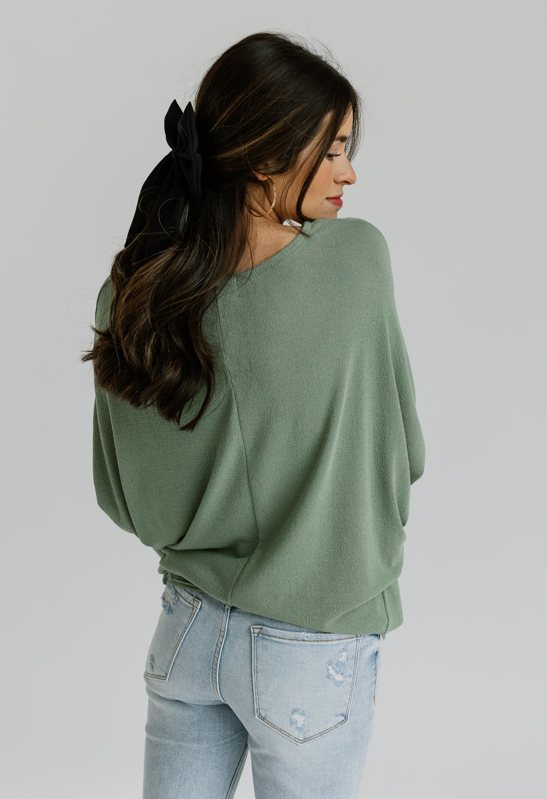 Jolie All Day Slouch Top (Sage)
