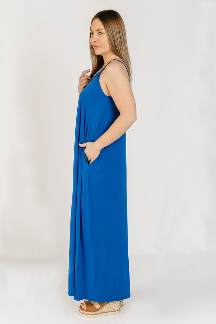 Zen Divine Maxi Dress (Sapphire Blue)