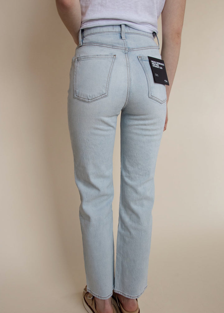 Silver Highly Desirable Straight Leg Jean (Light Indigo)