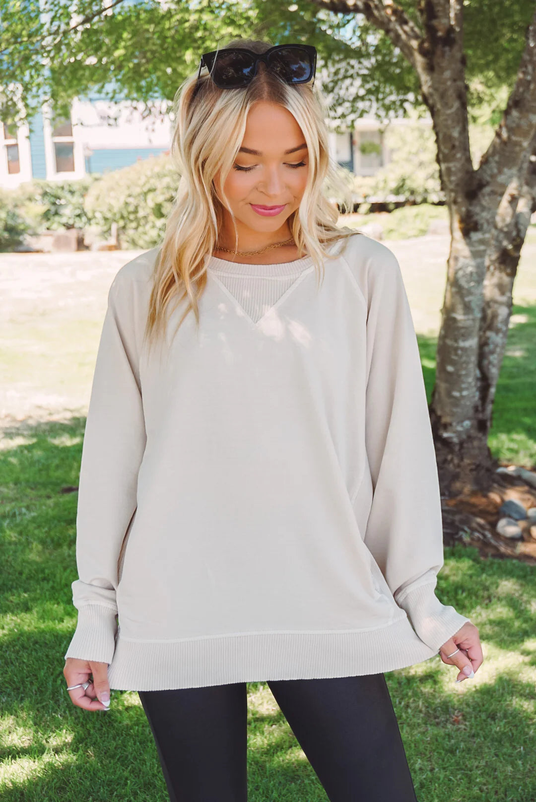 Zen French Terry Sweatshirt (Sand Beige)