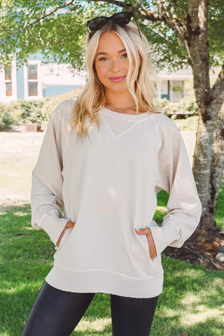 Zen French Terry Sweatshirt (Sand Beige)