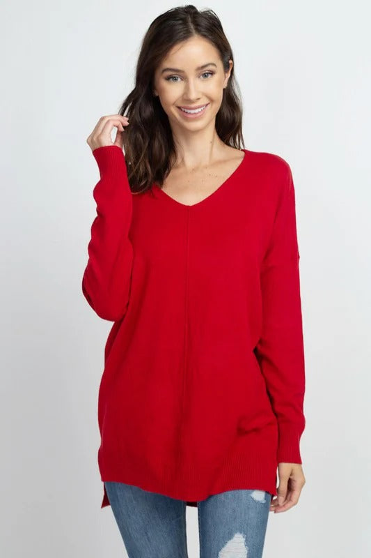 Comfy As Can Be Sweater (Chili Pepper)