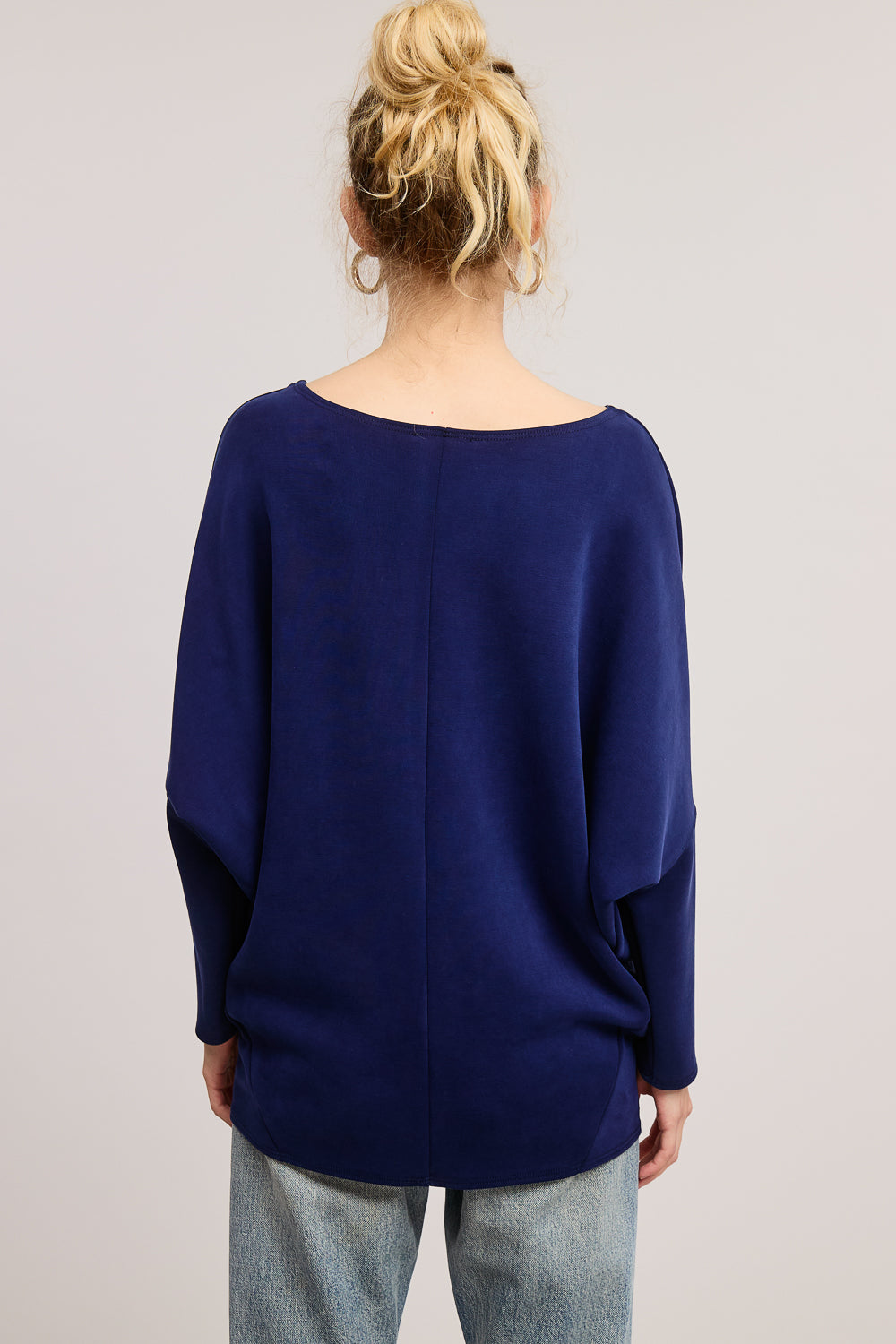 Jolie Scuba Slouch Top (Navy)