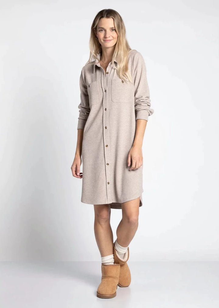 Thread & Supply Leslie Dress (Taupe)