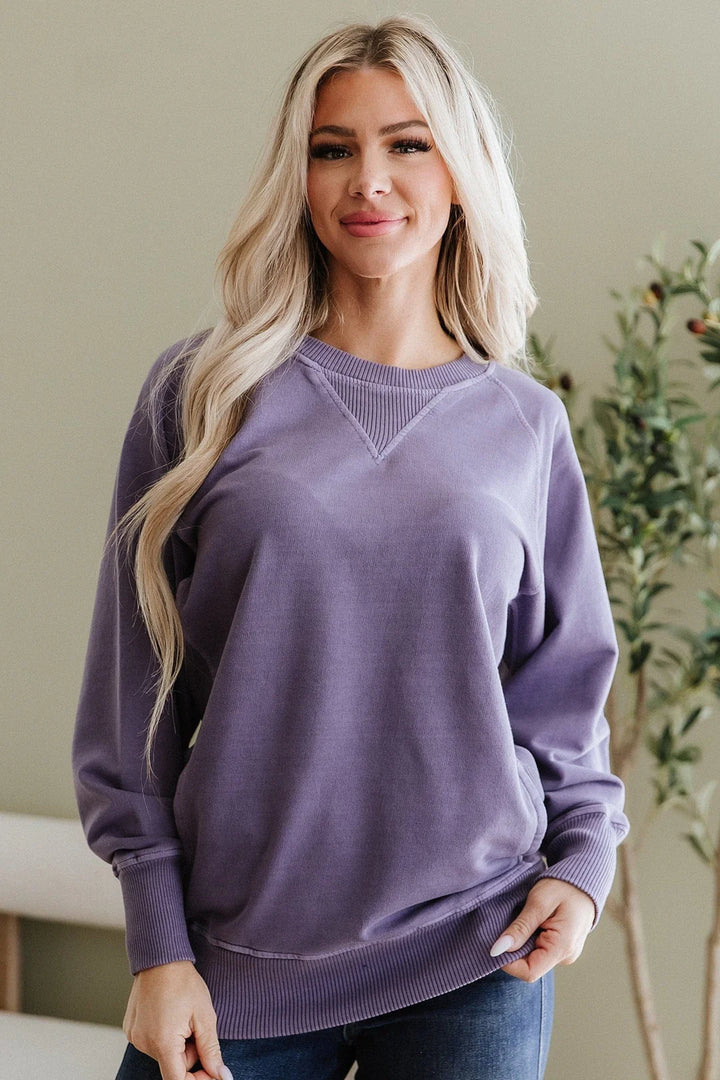 Zen French Terry Sweatshirt (Lilac)