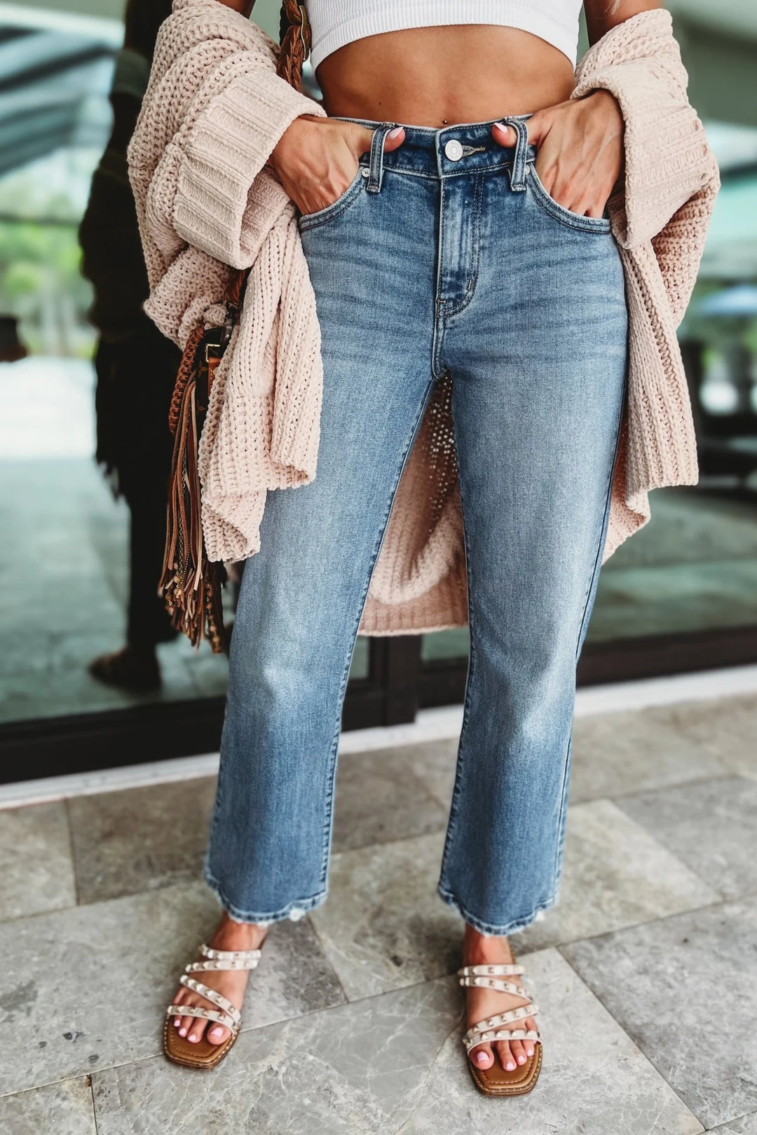 Kancan Melissa Slim Wide Leg Jean