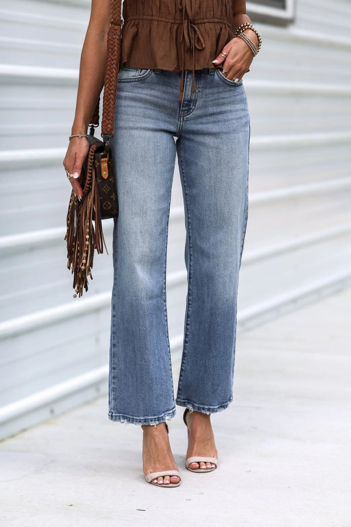 Kancan Melissa Slim Wide Leg Jean