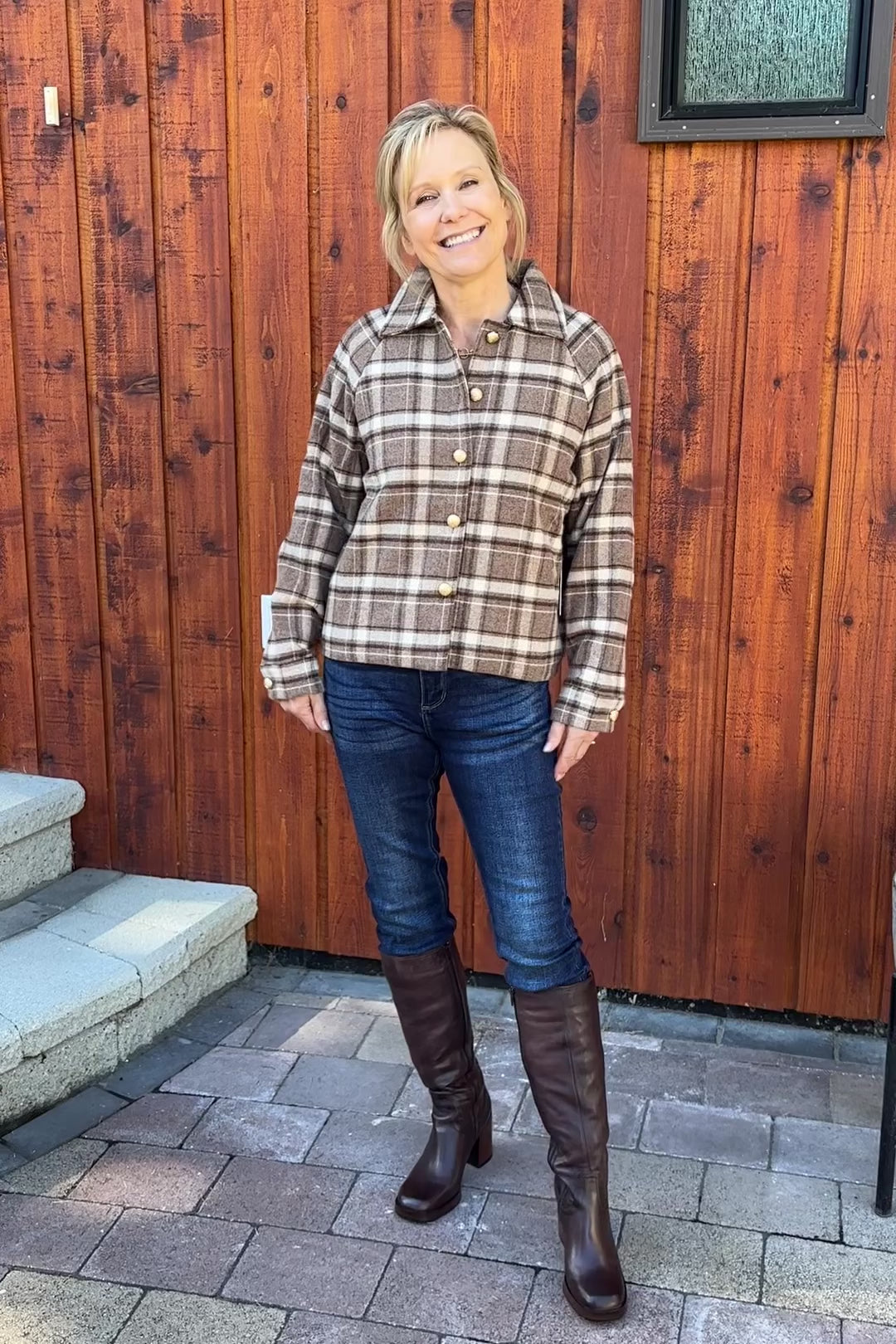 Brunette The Label Plaid Jacket