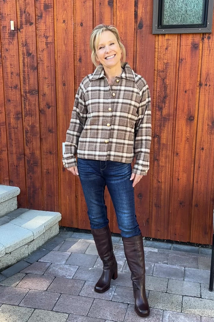 Brunette The Label Plaid Jacket
