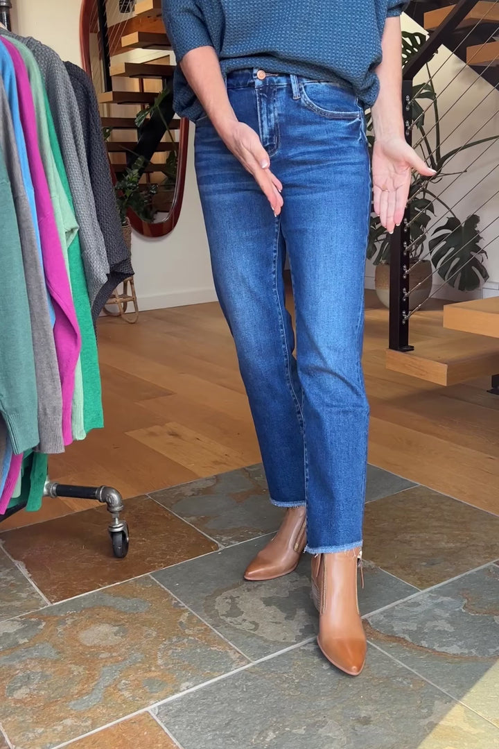 Flying Monkey Raw Hem Slim Leg Jean