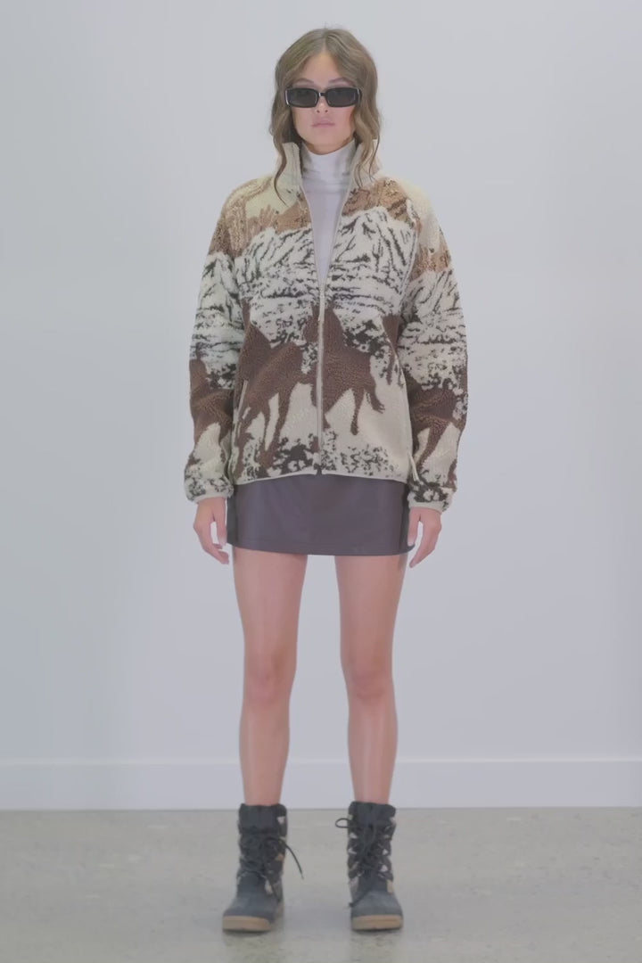 Kuwalla Sherpa Fleece Jacket (Desert Stallion)