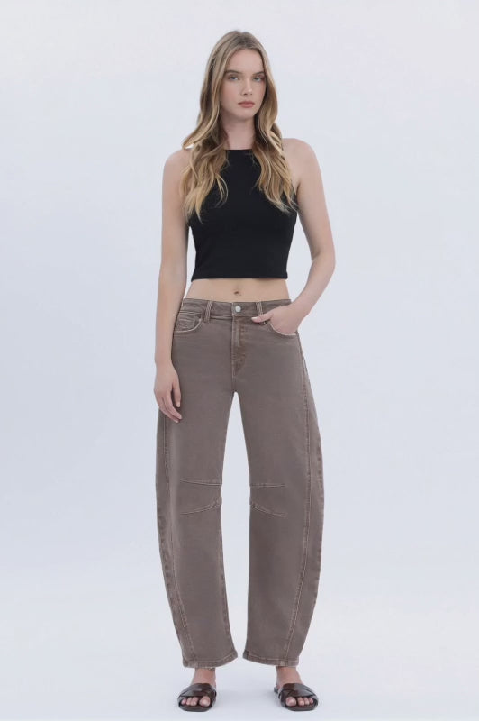 Flying Monkey High Rise Barrel Jean