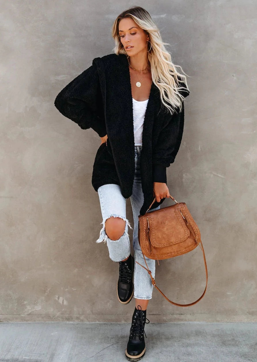 New look plush sales cardigan