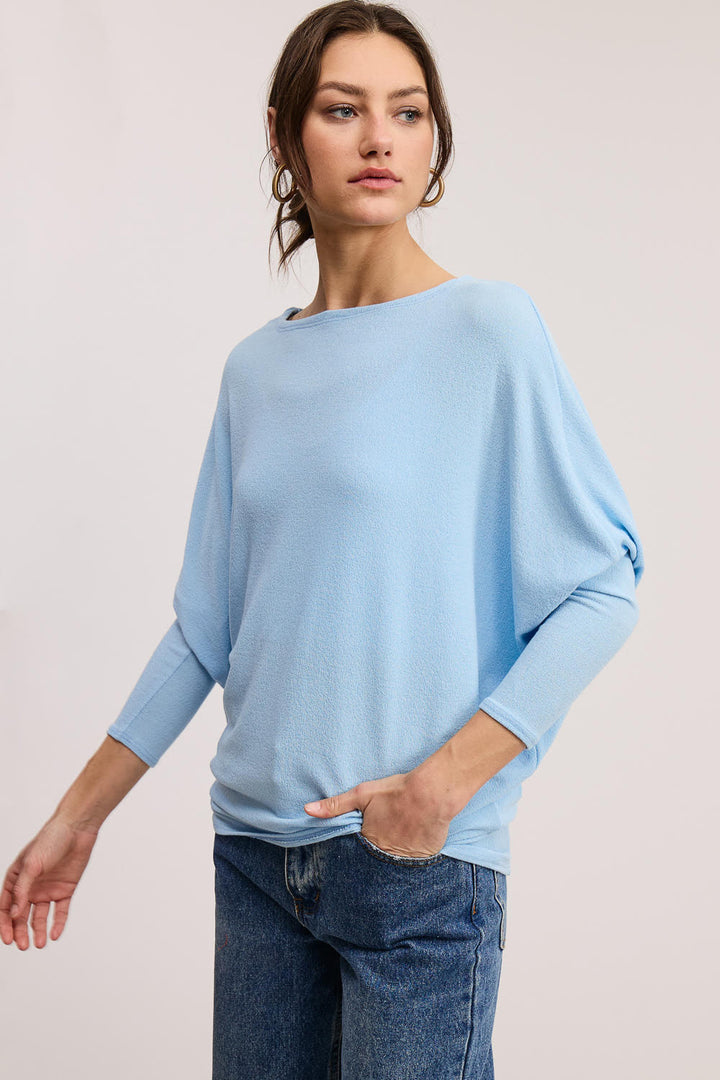 Jolie All Day Slouch Top (Air Blue)